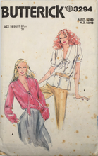 Load image into Gallery viewer, 1980’s Vintage Sewing Pattern: Butterick 3294