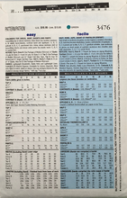 Load image into Gallery viewer, 2002 Sewing Pattern: Butterick 3476