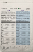Load image into Gallery viewer, 2002 Sewing Pattern: Butterick 3718