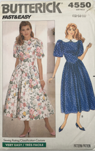 Load image into Gallery viewer, 1990 Vintage Sewing Pattern: Butterick 4550