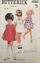 Load image into Gallery viewer, 1960's Vintage Sewing Pattern: Butterick 4983