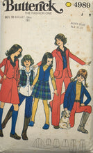 Load image into Gallery viewer, 1977 Vintage Sewing Pattern: Butterick 4989