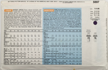 Load image into Gallery viewer, 1991 Vintage Sewing Pattern: Butterick 5697