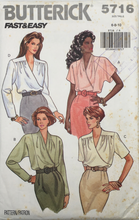 Load image into Gallery viewer, 1991 Vintage Sewing Pattern: Butterick 5716