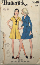 Load image into Gallery viewer, 1970's Vintage Sewing Pattern: Butterick 5840