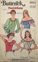 Load image into Gallery viewer, 1970's Vintage Sewing Pattern: Butterick 5975