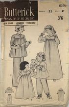 Load image into Gallery viewer, 1960's Vintage Sewing Pattern: Butterick 6199