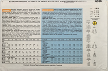 Load image into Gallery viewer, 1992 Vintage Sewing Pattern: Butterick 6338