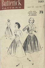 Load image into Gallery viewer, 1954 Vintage Sewing Pattern: Butterick 7083