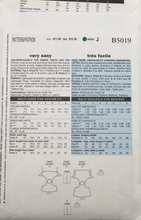 Load image into Gallery viewer, 2007 Sewing Pattern: Butterick B5019