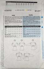 Load image into Gallery viewer, 2010 Sewing Pattern: Butterick B5497