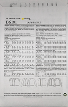 Load image into Gallery viewer, 2015 Sewing Pattern: Butterick B6181