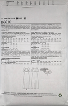 Load image into Gallery viewer, 2018 Sewing Pattern: Butterick B6610