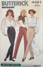 Load image into Gallery viewer, 1989 Vintage Sewing Pattern: Butterick 4481