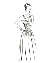 Load image into Gallery viewer, 1940's Vintage Sewing Pattern: Fashion Cut 4925