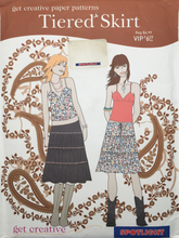 Load image into Gallery viewer, Vintage Sewing Pattern: Spotlight Tiered Skirt