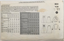 Load image into Gallery viewer, 1980's Vintage Sewing Pattern: Vogue 8634