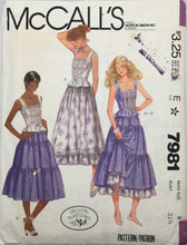 Load image into Gallery viewer, 1982 Vintage Sewing Pattern: McCalls 7981