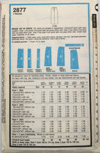 Load image into Gallery viewer, 1980 Vintage Sewing Pattern: Style 2877