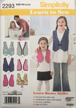 Load image into Gallery viewer, 2010 Sewing Pattern: Simplicity 2293