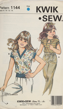 Load image into Gallery viewer, 1970's Vintage Sewing Pattern: Kwik Sew 1144