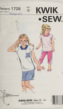 Load image into Gallery viewer, 1980's Vintage Sewing Pattern: Kwik Sew 1728