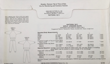 Load image into Gallery viewer, 1980's Vintage Sewing Pattern: Kwik Sew 1911