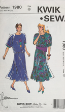 Load image into Gallery viewer, 1980's Vintage Sewing Pattern: Kwik Sew 1980