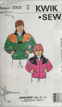 Load image into Gallery viewer, 1990's Vintage Sewing Pattern: Kwik Sew 2003