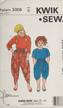 Load image into Gallery viewer, 1990's Vintage Sewing Pattern: Kwik Sew 2008