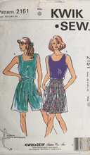 Load image into Gallery viewer, 1990's Vintage Sewing Pattern: Kwik Sew 2151