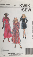 Load image into Gallery viewer, 1990's Vintage Sewing Pattern: Kwik Sew 2289