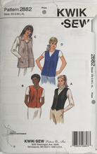 Load image into Gallery viewer, 1990's Vintage Sewing Pattern: Kwik Sew 2882