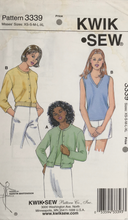 Load image into Gallery viewer, 1990's Sewing Pattern: Kwik Sew 3339