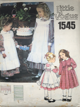 Load image into Gallery viewer, 1985 Vintage Sewing Pattern: Little Vogue 1545