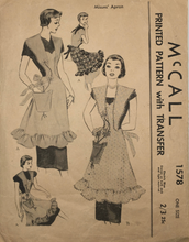 Load image into Gallery viewer, 1950’s Vintage Sewing Pattern: McCalls 1578