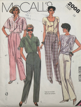 Load image into Gallery viewer, 1985 Vintage Sewing Pattern: McCalls 2008