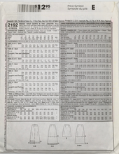 Load image into Gallery viewer, 1999 Vintage Sewing Pattern: McCalls 2192