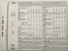 Load image into Gallery viewer, 1986 Vintage Sewing Pattern: McCalls 2319