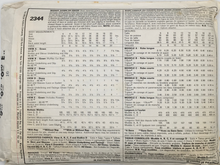 Load image into Gallery viewer, 1986 Vintage Sewing Pattern: McCalls 2344