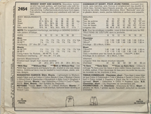 Load image into Gallery viewer, 1986 Vintage Sewing Pattern: McCalls 2454