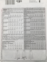 Load image into Gallery viewer, 2000 Sewing Pattern: McCalls 2800