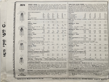 Load image into Gallery viewer, 1988 Vintage Sewing Pattern: McCalls 2874