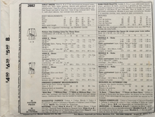 Load image into Gallery viewer, 1986 Vintage Sewing Pattern: McCalls 2882