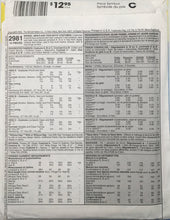 Load image into Gallery viewer, 2000's Sewing Pattern: McCalls 2981