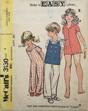 Load image into Gallery viewer, 1972 Vintage Sewing Pattern: McCalls 3130