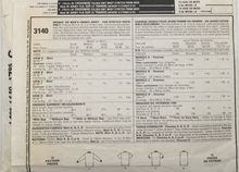 Load image into Gallery viewer, 1987 Vintage Sewing Pattern: McCalls 3140