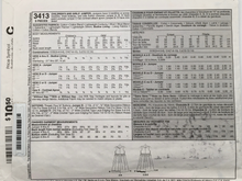 Load image into Gallery viewer, 2001 Sewing Pattern: McCalls 3413
