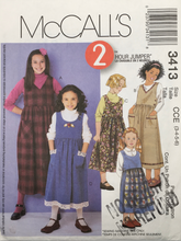Load image into Gallery viewer, 2001 Sewing Pattern: McCalls 3413