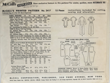 Load image into Gallery viewer, 1955 Vintage Sewing Pattern: McCalls 3417